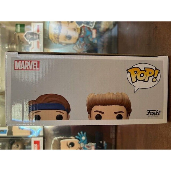 FUNKO POP MARVEL WANDAVISION BILLY AND TOMMY 2-PACK OFFICIAL EXCLUSIVE STICKER - Picture 6 of 7